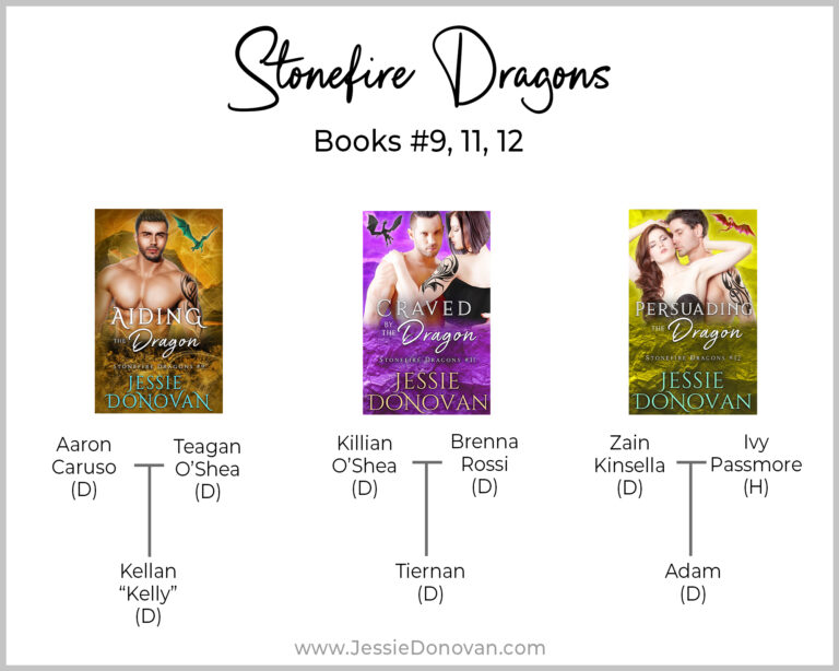 Stonefire Dragons Family Trees for Books 9-12